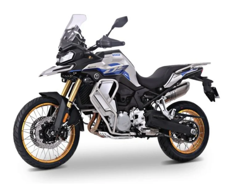 Voge 900 DSX 2026 profil bleu gris - Galaxie 2 Roo Cholet
